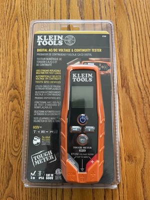 KLEIN TOOLS Digital AC/DC Voltage & Continuity Tester! Cat IV GFCI APO BRAND NEW