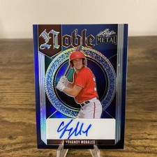 2023 Leaf Metal Baseball Yohandy Morales Prospect Auto 9/9 Nationals