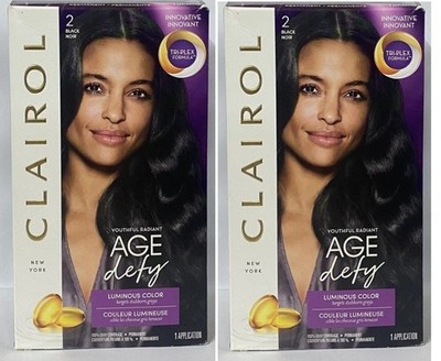 2 of Clairol Age Defy Gray Coverage Permanent Hair Color #2 Black