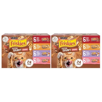 Flavorful Variety Pack of Purina Wet Cat Food - Chicken, Beef, Salmon, Turkey