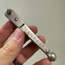 Stanley Yankee No. 3400 Offset Ratchet Screwdriver Tool 4" USA