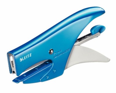 Leitz Rear Loading Metal Stapler 15 fogli Blue Metallized 15 fogli Bleu métallis