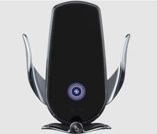 15W Wireless Car Charger Mount   Fast Charging Auto-Clamping Phone Holder for iP