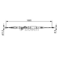 Bosch Handbremsseil Bremsseil Hinten Links Rechts FüR Audi TT Roadster