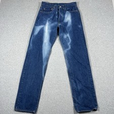 Vintage Levis Jeans Mens 32x36 Fit 30x33 Blue 501xx Straight 80s USA Made Dark