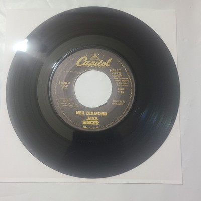 Neil Diamond ~ Hello Again/ Amazed and Confused ~ Capitol 45 RPM Record