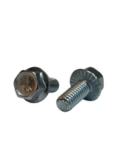 (100 Pcs) 5/16-18x3/4 Grade 5 Hex Serrated Flange Bolts Screws (FT) Zinc Clear