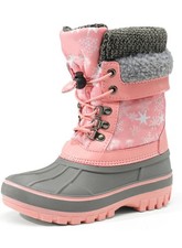 DREAM PAIRS Boys Girls Snow Boots Water-Resistant Outdoor Warm Cozy Anti-Slip...