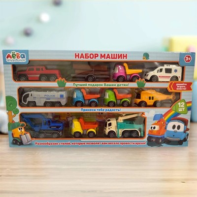 Leo the Truck Set of cars toy bath toy from the Truck Leo (10 vehicles)