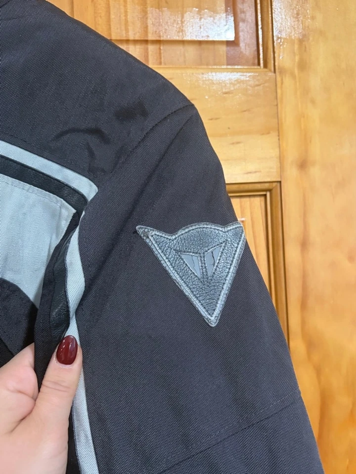 Dainese Motorcycle Jacket 50 Black Gray Reflective Armor Touring/ marks - Image 4 of 4