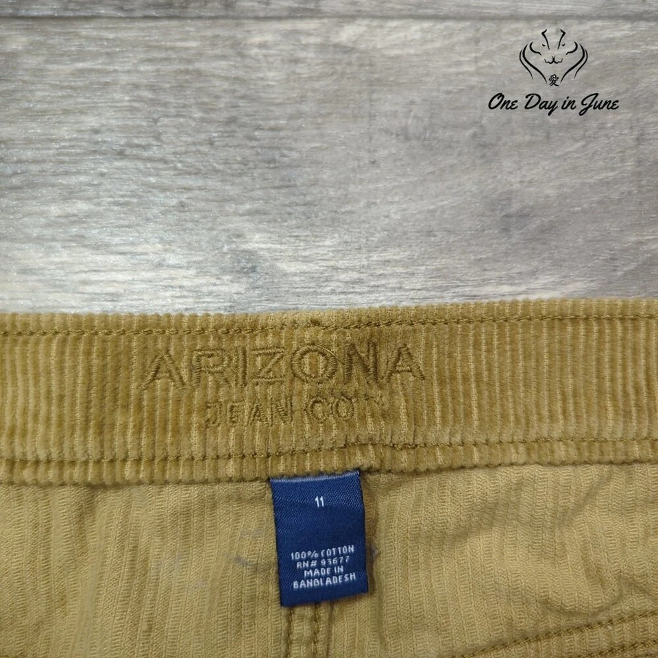 Arizona Jean Co. Juniors Вельветовая мини-юбка на пуговицах спереди размер 11 - Изображение 2 из 4