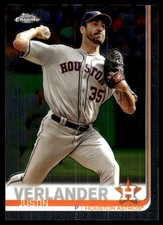 Justin Verlander 2019 Topps Chrome #28 Houston Astros FREE SHIPPING AutographDen