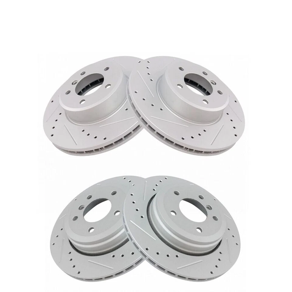 Juego de rotores de freno delanteros y traseros para BMW 525i 2008-2010 2004-2007 528i 530i Foto 2 de 4