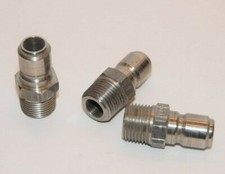  NEW LOT OF 3 FOSTER 50MPS 1/2"NPT Straight Plug Quick Coupler