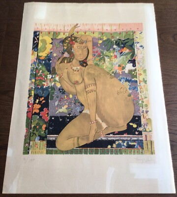 mid century Henry Sandoz französische Lithographie Arches Papier Matisse Interesse