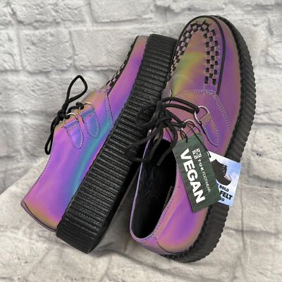 Tuk Mitternacht Chamäleon Kräftiges Mondo Creepers Schuhe Herren US 11 Reflektiv
