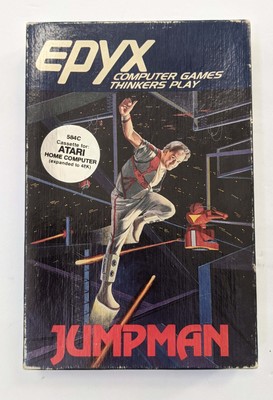 Vintage Rare Jumpman Atari Computer 584c Cassettes 48K w/ inserts