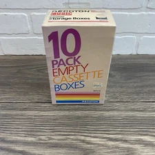 NEW Vintage Recoton Music Clear Plastic Cassette Tape Cases Empty Lot Of 10