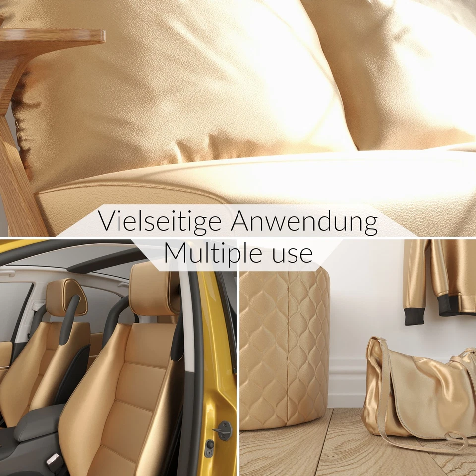 Kunstleder Meterware Bezugsleder Polsterstoff Lederimitat Nappaleder Leder ANRO - Bild 4 von 4