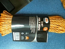 Illinois Industrial Tool 48960 Poly Rope, 72' x 1/4", Yellow/Gold, FREE SHIPPING