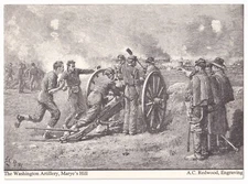 Post Card The Washington Artillery on Marye's Hill