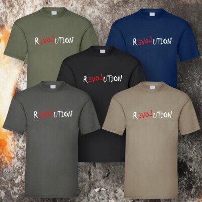 REVOLUTION T-SHIRT (5 Farben), GRÖSSEN S-5XL