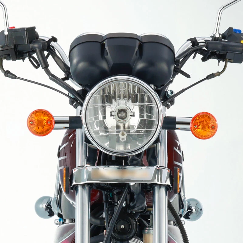 Luces de señal de giro cromadas retro para motocicleta 2 un. para Kawasaki KZ 400 550 650 700 Foto 2 de 4