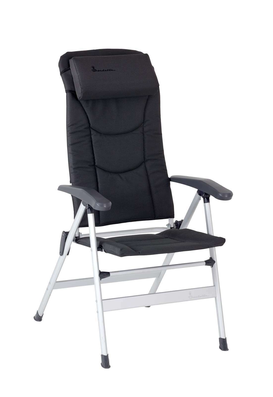 Isabella Thor Lightweight Alloy Folding Reclining Camping Chair - Dark Grey