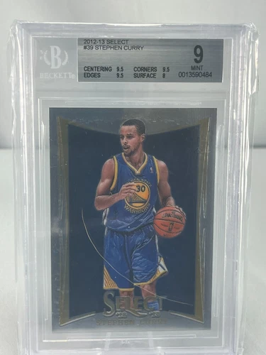 2012-13 Panini Select Steph Curry Beckett 9