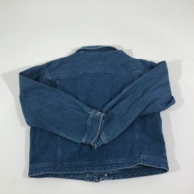 Columbia Jacket Women's Large Blue Jean Vintage Denim Button