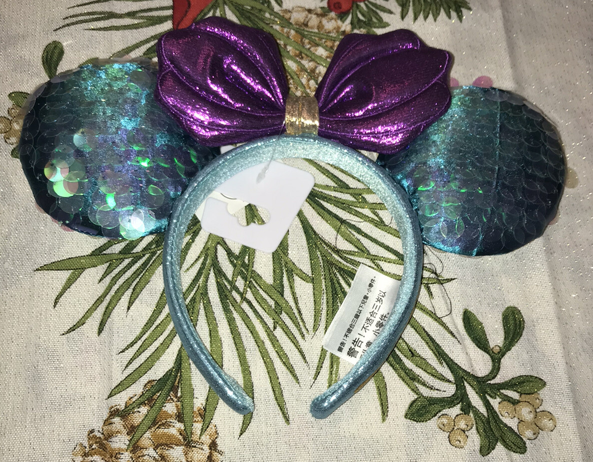 Disney Parks Sequin Little Mermaid Ariel Dinglehopper Minnie Mouse Headband Disney Sequin Little Mermaid Ariel Dinglehopper Minnie Mouse  main image 4