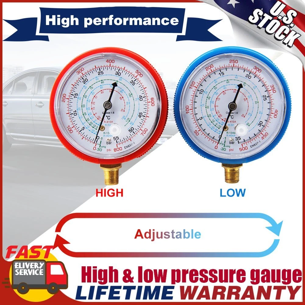 High low pressure gauge outlet