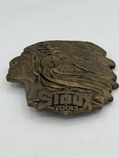 Vintage Indian Chief Belt Buckle Sioux Tools