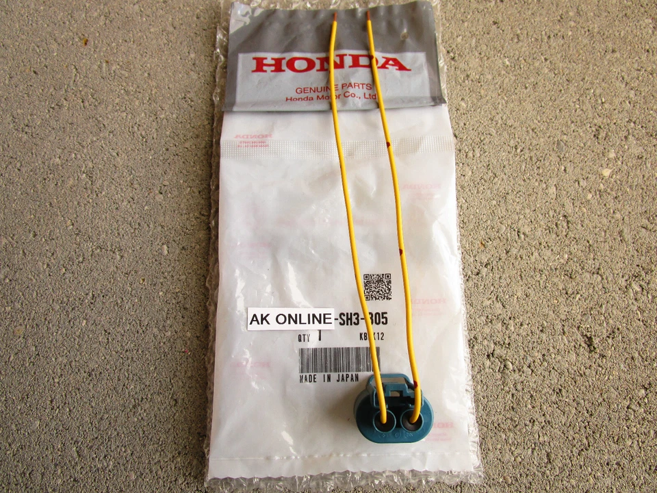 FITS: 92 - 96 HONDA PRELUDE FRONT HEADLIGHT HIGH-BEAM PIGTAIL CONNECTOR OEM NEW - Imagem 4 de 4