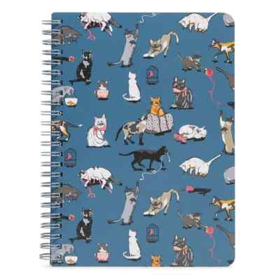 Vera Bradley Notebook Cat's Meow Kitties 6 x 8'' Spiral 160 Pg Tablet Paper
