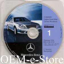 1999 2000 Mercedes S320 S420 S500 S600 C-Version Navigation CD Map Cover CA NV