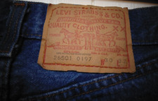 Vintage Women s Levi's 501 26501-0197 Denim Blue Jeans USA Made Size 28x32