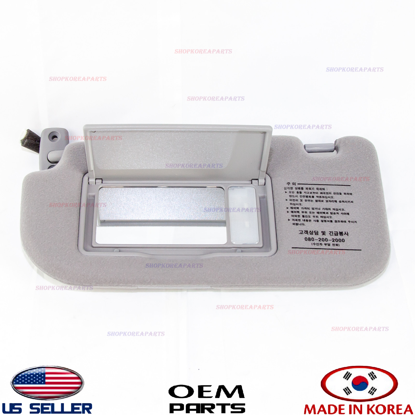 Genuine Sun Visor Left Driver Side GRAY OEM Kia Sportage 20052010