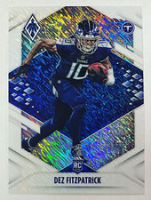 2021 Panini Phoenix Dez Fitzpatrick White Shimmer Rookie Card #130 RC SP. rookie card picture