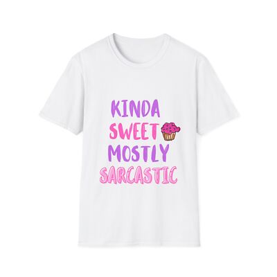 Kinda Sweet Mostly Sarcastic -Unisex Softstyle T-Shirt - savage, salty, sarcastc
