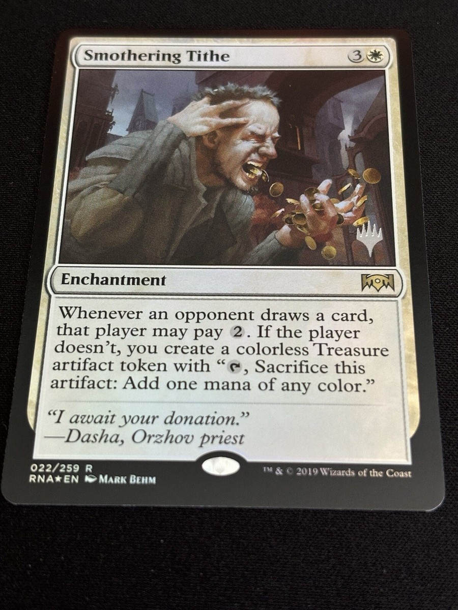 1x MTG Smothering Tithe (Foil) - Promo Pack: Throne of Eldraine