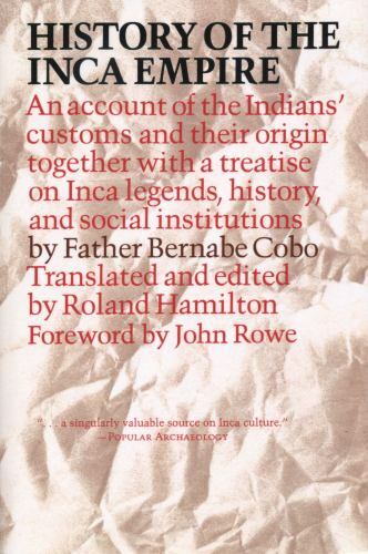 History of the Inca Empire: An Account of the India- 029273025X, paperback, Cobo