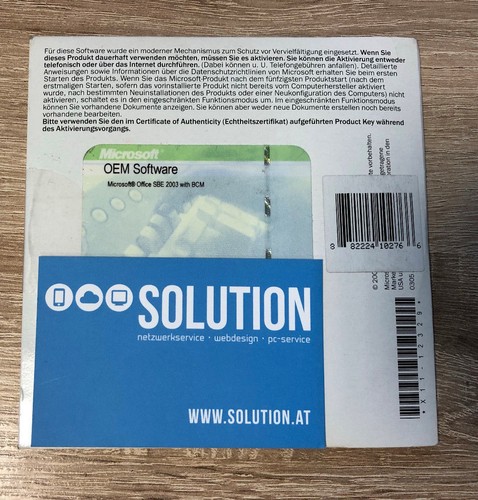 Microsoft Office Small Business 2003 - OEM Software - Bild 2 von 2