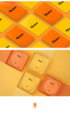 BTS [BUTTER] Album CREAM CD+POSTER+PhotoBook+Lyrics+2Card+