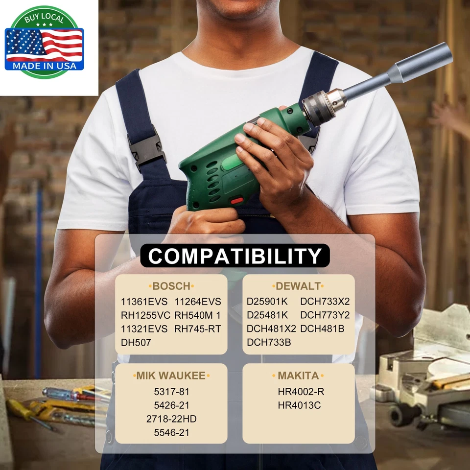"Destornillador de varilla de tierra SDS Max de 3/4"" para barras de tierra de conducción ideal para todos los SDS MAX" Foto 3 de 4