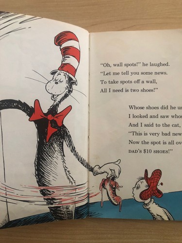 SEUSS Dr / The Cat In The Hat Comes Back Vintage 1958 Library Book - Picture 7 of 12