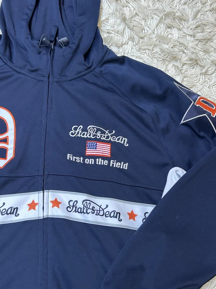 Stall and Dean Navy Detroit Tigers Full Zip Hoodie Mens Size XL Extra Large Rare - Image 4 of 4