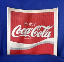Coca-Cola Corrugated Coke Advertising Banner ~ Enjoy Coca Cola ~ Squares
