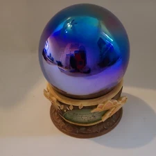 Rare Crystal Multicolor  Dome 2003 Karen Zahn for Enesco Blooming Wild 5.5"X 4.2