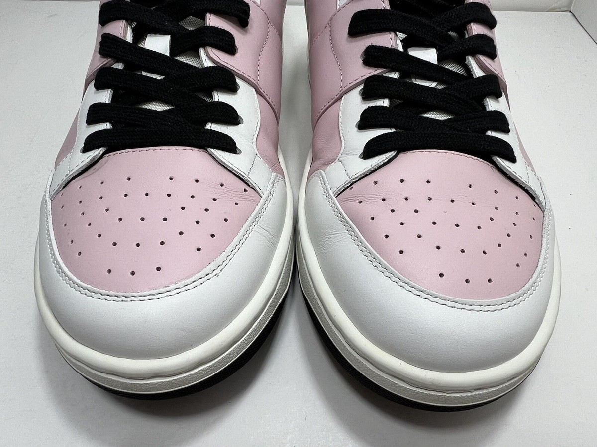 Christian Dior Homme B02 Mens Pink White Leather Low Top Christian Dior Homme B02 Mens Pink White Leather Low Top